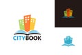 City Book Logo Template Design Vector, Emblem, Design Concept, Creative Symbol, Icon Royalty Free Stock Photo