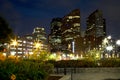 City Boston night background Royalty Free Stock Photo