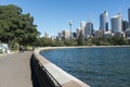 City from the Botanic Gardens Royalty Free Stock Photo