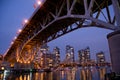 City Bridge at Night Royalty Free Stock Photo