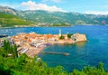 City Budva on adriatic sea
