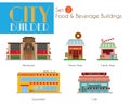 City Builder Set 2: Food and Beverage Buildings