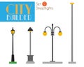 City Builder Set 9: Urban Streetlights