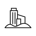 City, building, desert icon. Simple line, outline vector elements of wilderness icons for ui and ux, website or mobile application Royalty Free Stock Photo