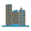 city building icon image Royalty Free Stock Photo