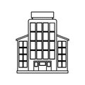 City building icon image Royalty Free Stock Photo