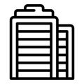 City building icon outline vector. Bavarian arena Royalty Free Stock Photo