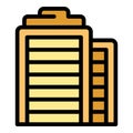 City building icon vector flat Royalty Free Stock Photo