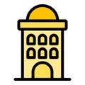 City building icon vector flat Royalty Free Stock Photo