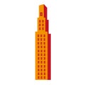 City building pictogram icon image Royalty Free Stock Photo