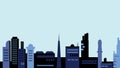 City building vector illustration. urban background image Royalty Free Stock Photo