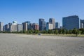 CITY Buildings front Tokyo Imperial Palace ,Tokyo Imperial Palace : 26 OCTOBER 2017 Royalty Free Stock Photo