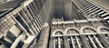 City buildings in Pitt Street, skyward view., Sydney