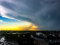 New Orleans, Louisiana skyline at sunset Royalty Free Stock Photo