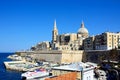 City buildings and waterfront, Valletta.