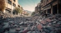 A City Buried, Untangling the Chaos of Debris and Destruction after the Earthquake, Generative AI