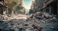 A City Buried, Untangling the Chaos of Debris and Destruction after the Earthquake, Generative AI