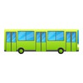 City bus icon, cartoon style Royalty Free Stock Photo