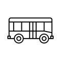 City bus icon. Passenger bus. Pictogram isolated on a white background