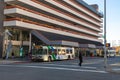 City bus on the street , Anchorage, Alaska, USA