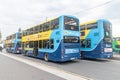 City buses belong to Transport for Ireland Royalty Free Stock Photo