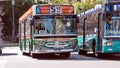 City buses in Buenos Aires