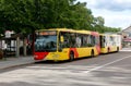 City buses in Hudiksvall Royalty Free Stock Photo