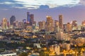 City business downtown and office building during twilight Royalty Free Stock Photo