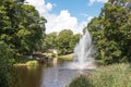 City canal flowing in the center of Riga, the capital of Latvia Royalty Free Stock Photo