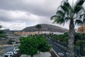 The city on the Canary Islands. Volcano Teide