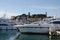 City of Cannes - view from the harbor, France, Europe.