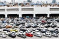 City car park in Thailand.