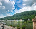 City of Carlsberg embankment of the Neckar river