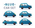 CITY CARS SET. Royalty Free Stock Photo