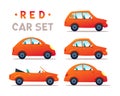 CITY CARS SET. Royalty Free Stock Photo