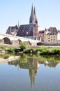 City and cathedral, Regensburg, Germany, Europe Royalty Free Stock Photo