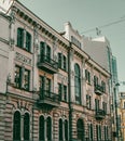 City center building with panoramic windows photo, Kharkiv, Ukraine.