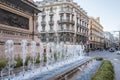 City center, fountain square,plaza isabel la catolica in Granad