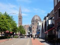 Dutch City center Geldrop with Roman Catholic church