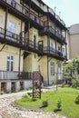 City center of Krakow, ancient tenements Royalty Free Stock Photo