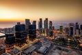 The City Center skyline of Doha, Qatar Royalty Free Stock Photo
