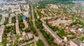 The city center of Vinnytsia, Ukraine.