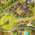 City Center Of The World Quito Ecuador Aerial Royalty Free Stock Photo