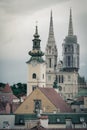 The city center of Zagreb in Croatia