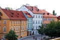 City centre buildings, Prague. Royalty Free Stock Photo