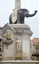 The Elephant Statue, the symbol of Catania Sicily Italy Royalty Free Stock Photo