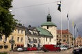 City centre & Main Street. Vadstena. Sweden Royalty Free Stock Photo