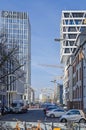 City centre with new modern building of the Heidestrasse in Berlin, Germany Royalty Free Stock Photo