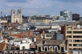 Cathedral of St. Michael and St. Gudula Brussels skyline Royalty Free Stock Photo