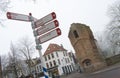 City centre of Zwolle in winter